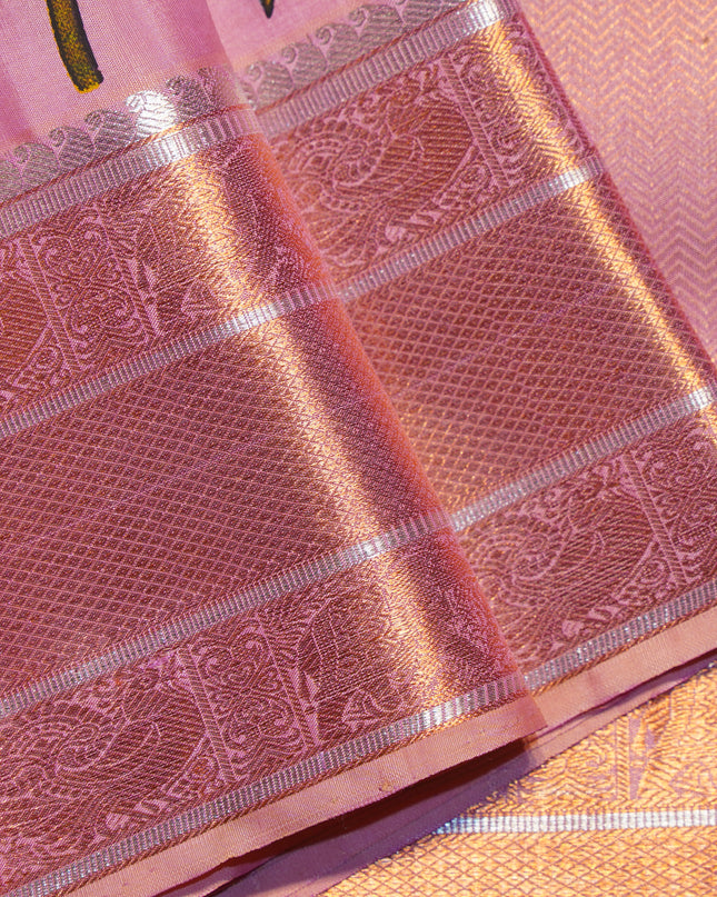 Kanjiwaram Block Printed Silk