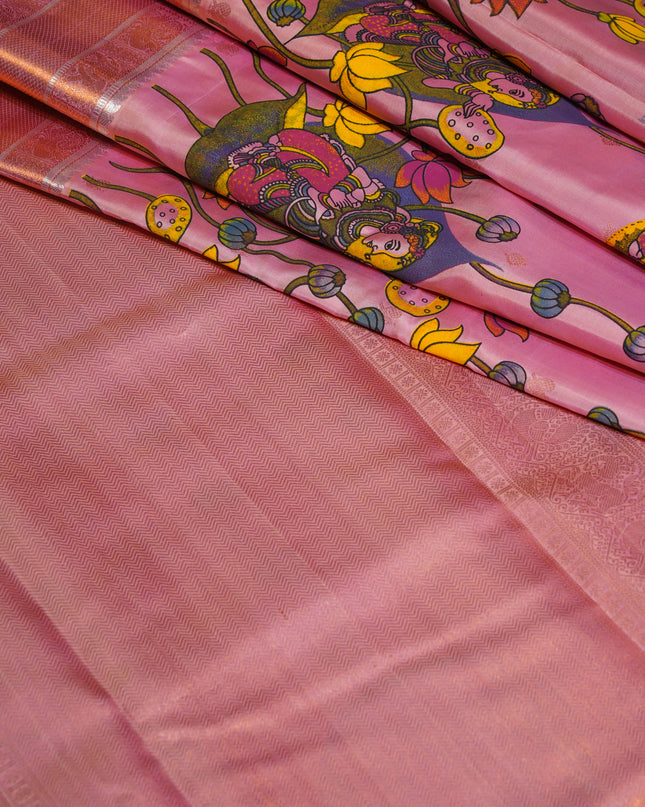 Kanjiwaram Block Printed Silk