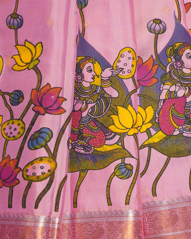 Kanjiwaram Block Printed Silk