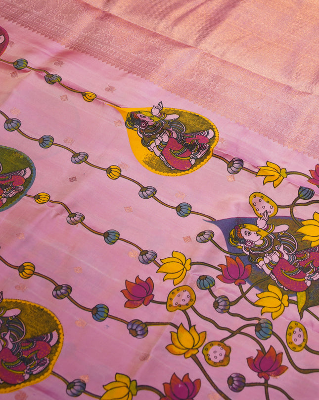 Kanjiwaram Block Printed Silk