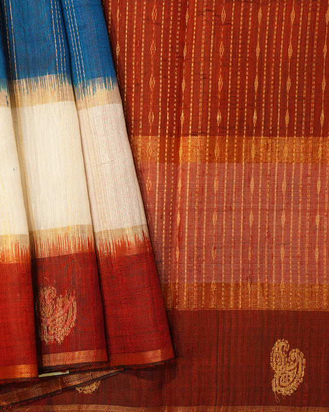 Tussar Double Temple Border