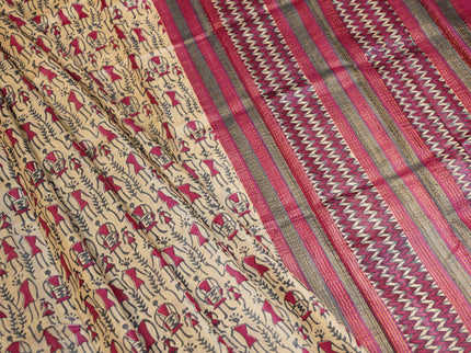 Tussar Silk Printed